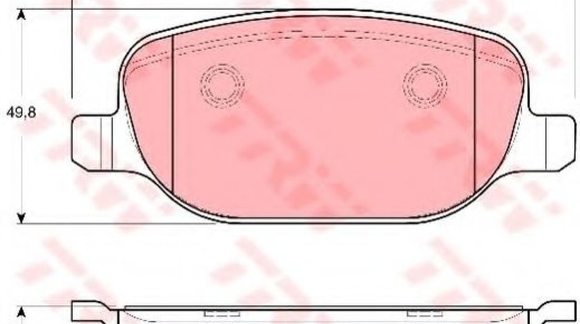 Set placute frana,frana disc ALFA ROMEO 159 Sportwagon (939) (2006 - 2011) TRW GDB1649 piesa NOUA