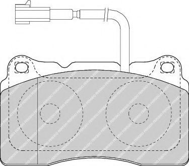 Set placute frana,frana disc ALFA ROMEO BRERA (939) (2006 - 2010) FERODO FDB1663 piesa NOUA