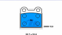 Set placute frana,frana disc ALFA ROMEO GT (105_) ...