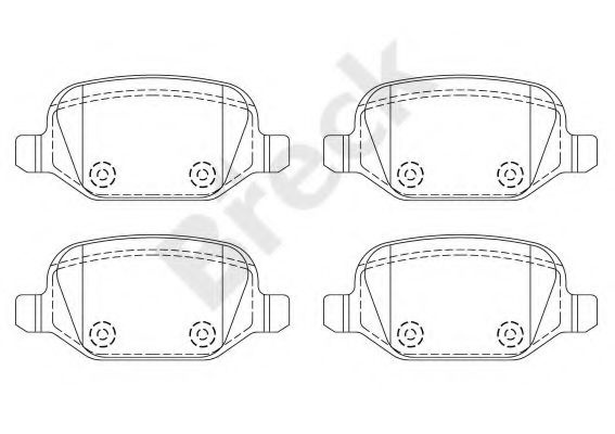 Set placute frana,frana disc ALFA ROMEO GT (937) (2003 - 2010) Break 23517 00 704 00 piesa NOUA