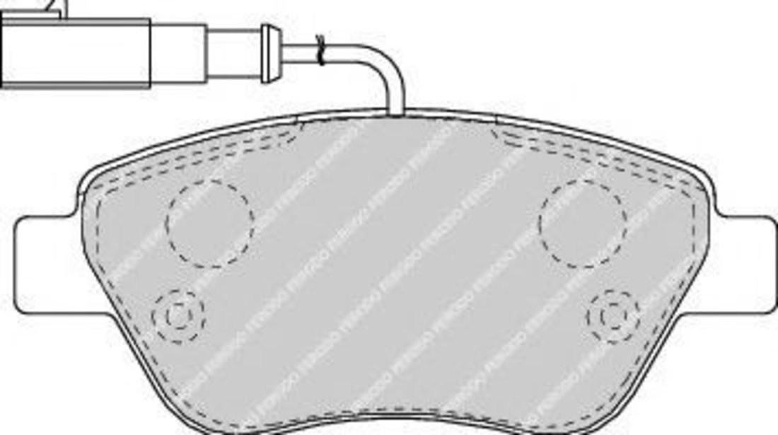 Set placute frana,frana disc ALFA ROMEO MITO (955) (2008 - 2016) FERODO FDB1466 piesa NOUA