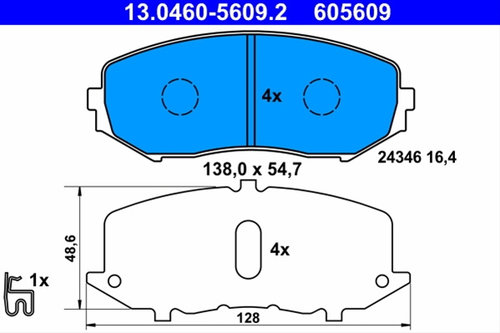 Set Placute Frana,frana Disc Ate Suzuki 13.0460-5609.2