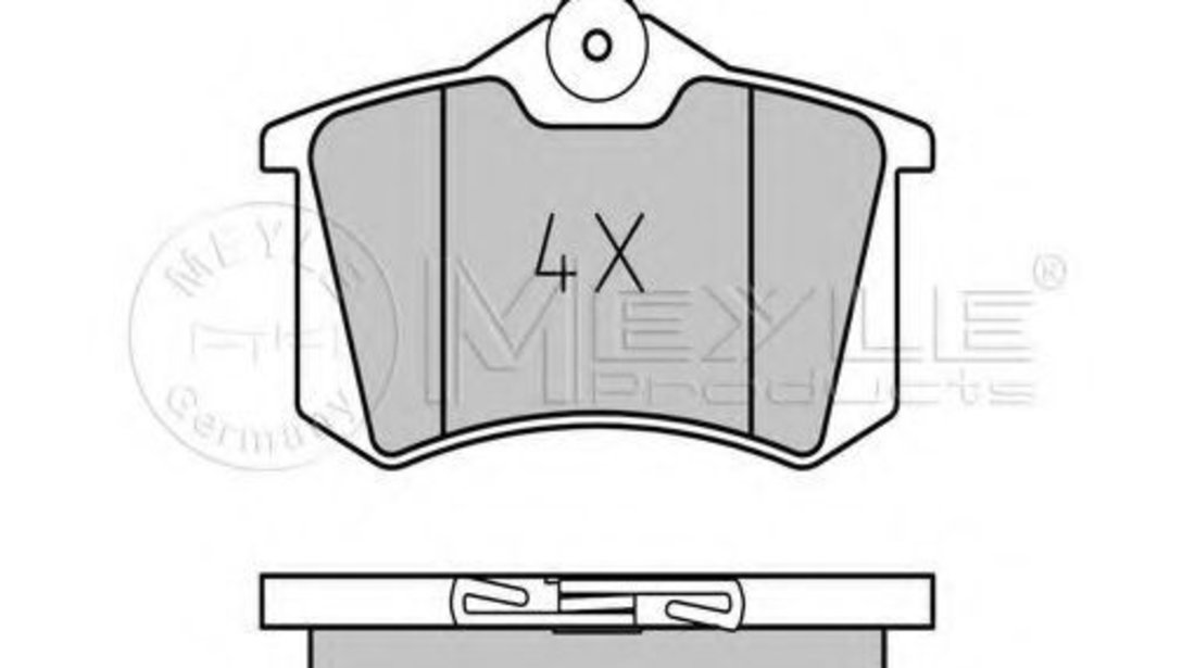 Set placute frana,frana disc AUDI A1 (8X1, 8XK, 8XF) (2010 - 2016) MEYLE 025 209 6117 piesa NOUA