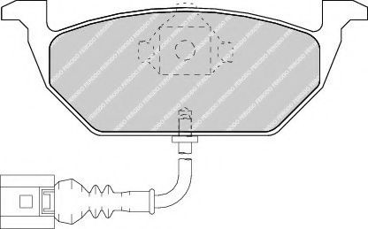 Set placute frana,frana disc AUDI A3 (8P1) (2003 - 2012) FERODO FDB1398 piesa NOUA