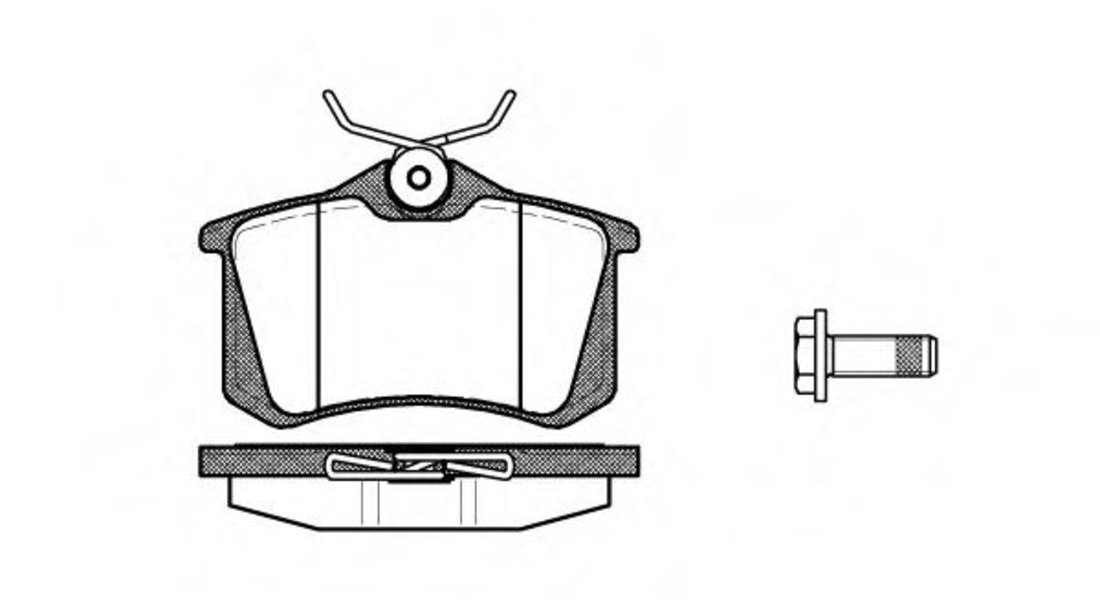 Set placute frana,frana disc AUDI A3 (8P1) (2003 - 2012) REMSA 0263.05 piesa NOUA