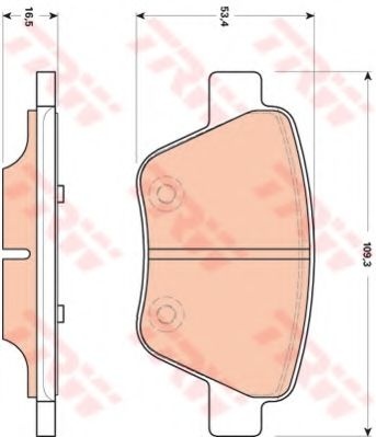 Set placute frana,frana disc AUDI A3 (8P1) (2003 - 2012) TRW GDB1841 piesa NOUA