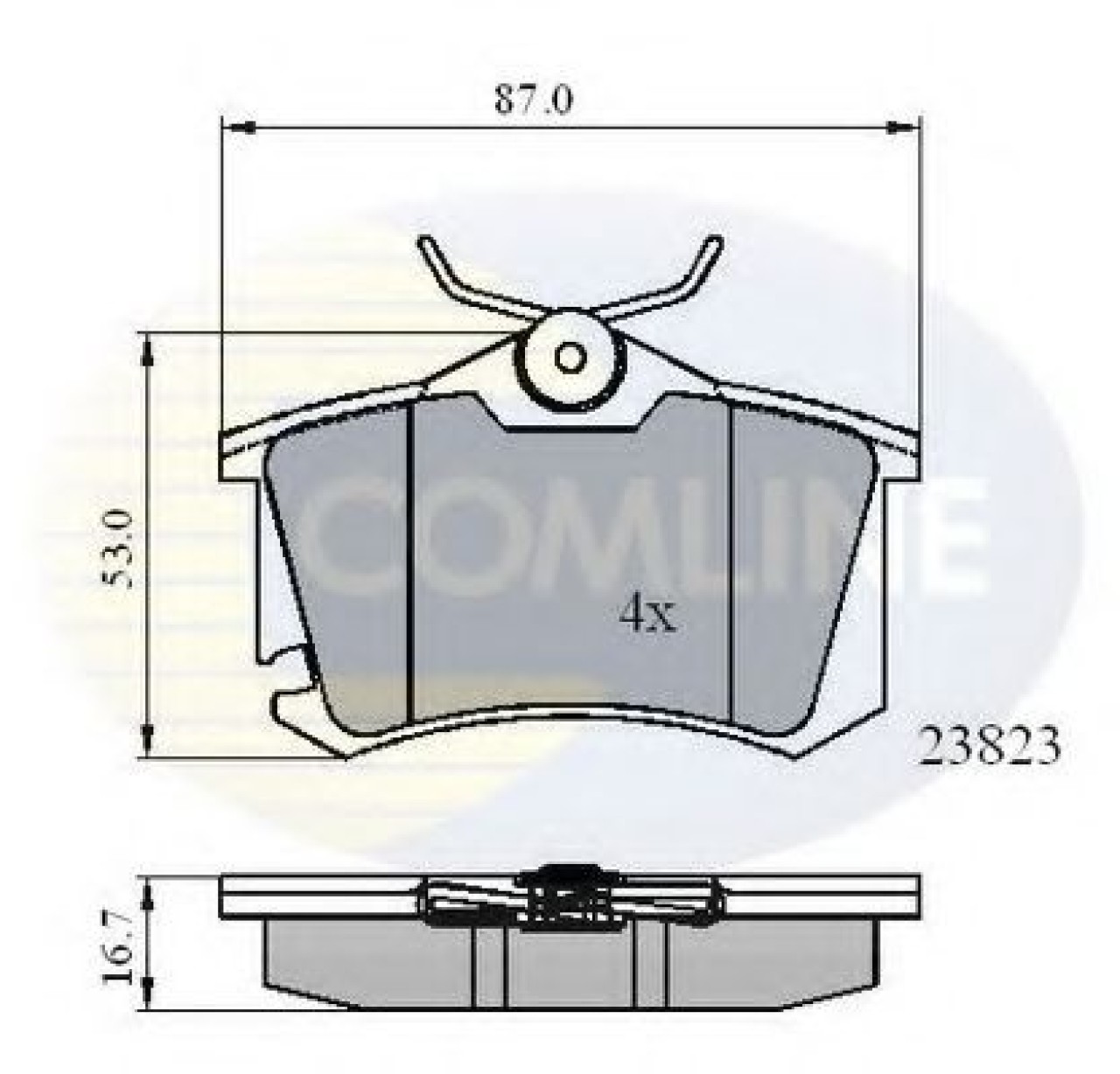 Set placute frana,frana disc AUDI A3 (8P1) (2003 - 2012) COMLINE CBP01761 piesa NOUA