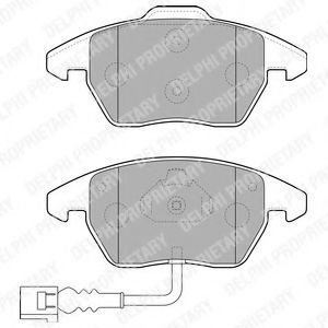 Set placute frana,frana disc AUDI A3 (8P1) (2003 - 2012) DELPHI LP1837 piesa NOUA