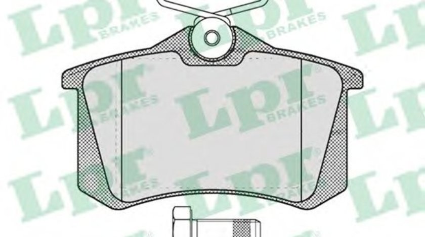 Set placute frana,frana disc AUDI A3 Cabriolet (8P7) (2008 - 2013) LPR 05P634 piesa NOUA