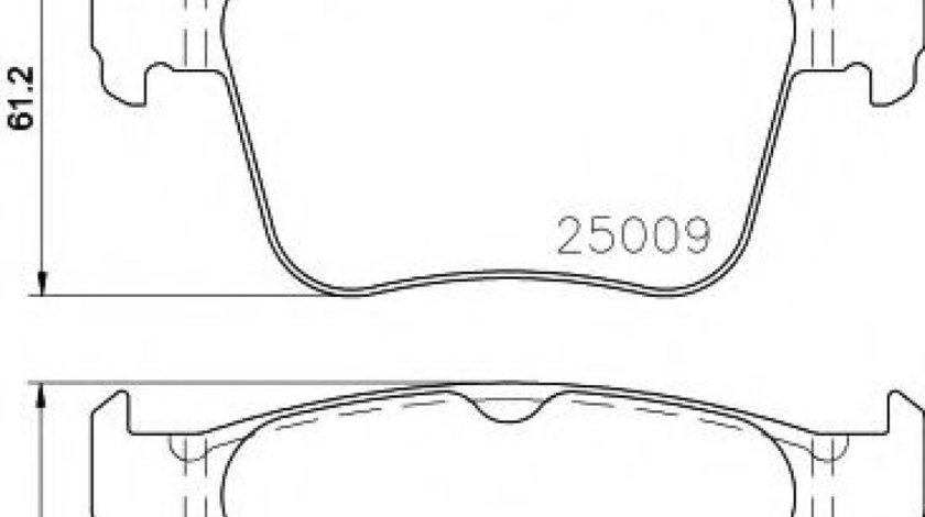 Set placute frana,frana disc AUDI A3 Limousine (8VS) (2013 - 2016) TEXTAR 2500901 piesa NOUA