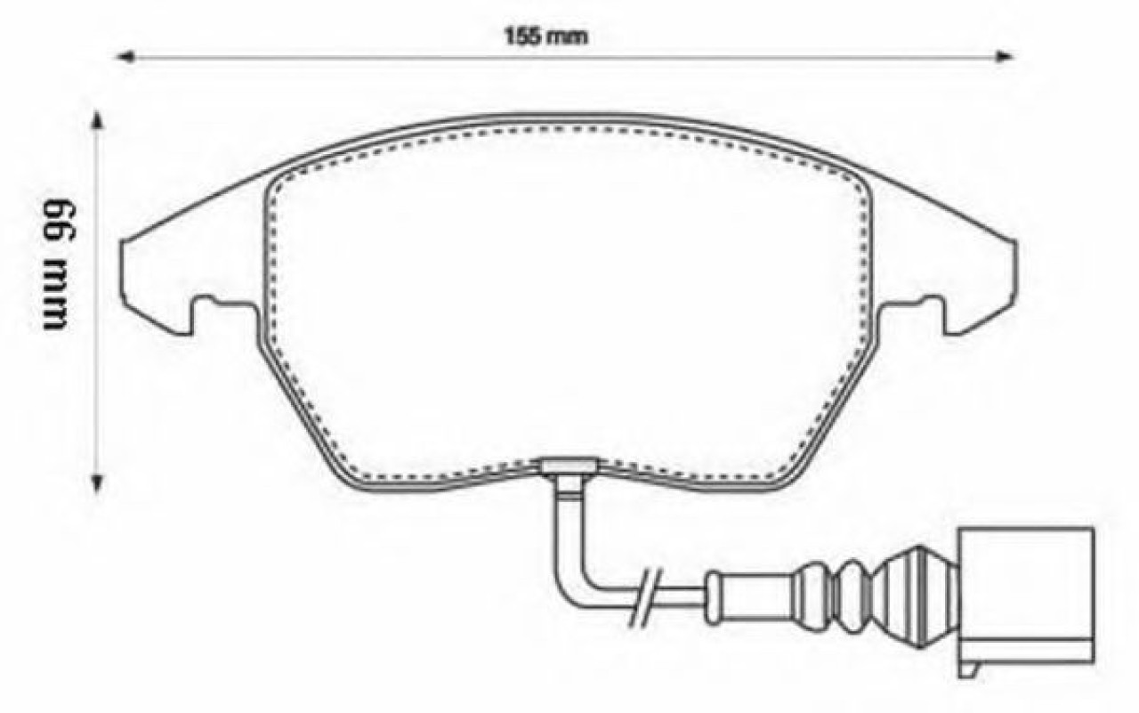 Set placute frana,frana disc AUDI A3 Sportback (8PA) (2004 - 2013) JURID 573128J piesa NOUA