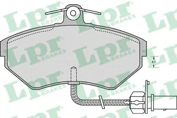 Set placute frana,frana disc AUDI A4 (8D2, B5) (1994 - 2001) LPR 05P979 piesa NOUA