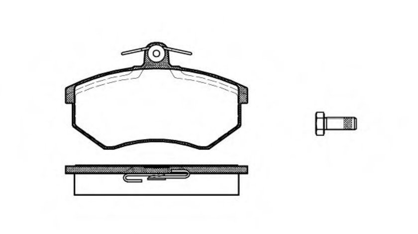 Set placute frana,frana disc AUDI A4 (8D2, B5) (1994 - 2001) REMSA 0134.00 piesa NOUA