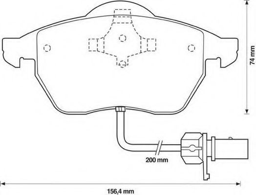 Set placute frana,frana disc AUDI A4 (8EC, B7) (2004 - 2008) JURID 571982J piesa NOUA