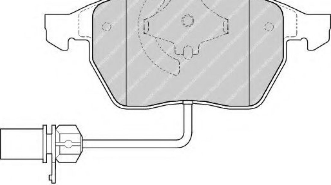 Set placute frana,frana disc AUDI A4 (8EC, B7) (2004 - 2008) FERODO FDB1323 piesa NOUA