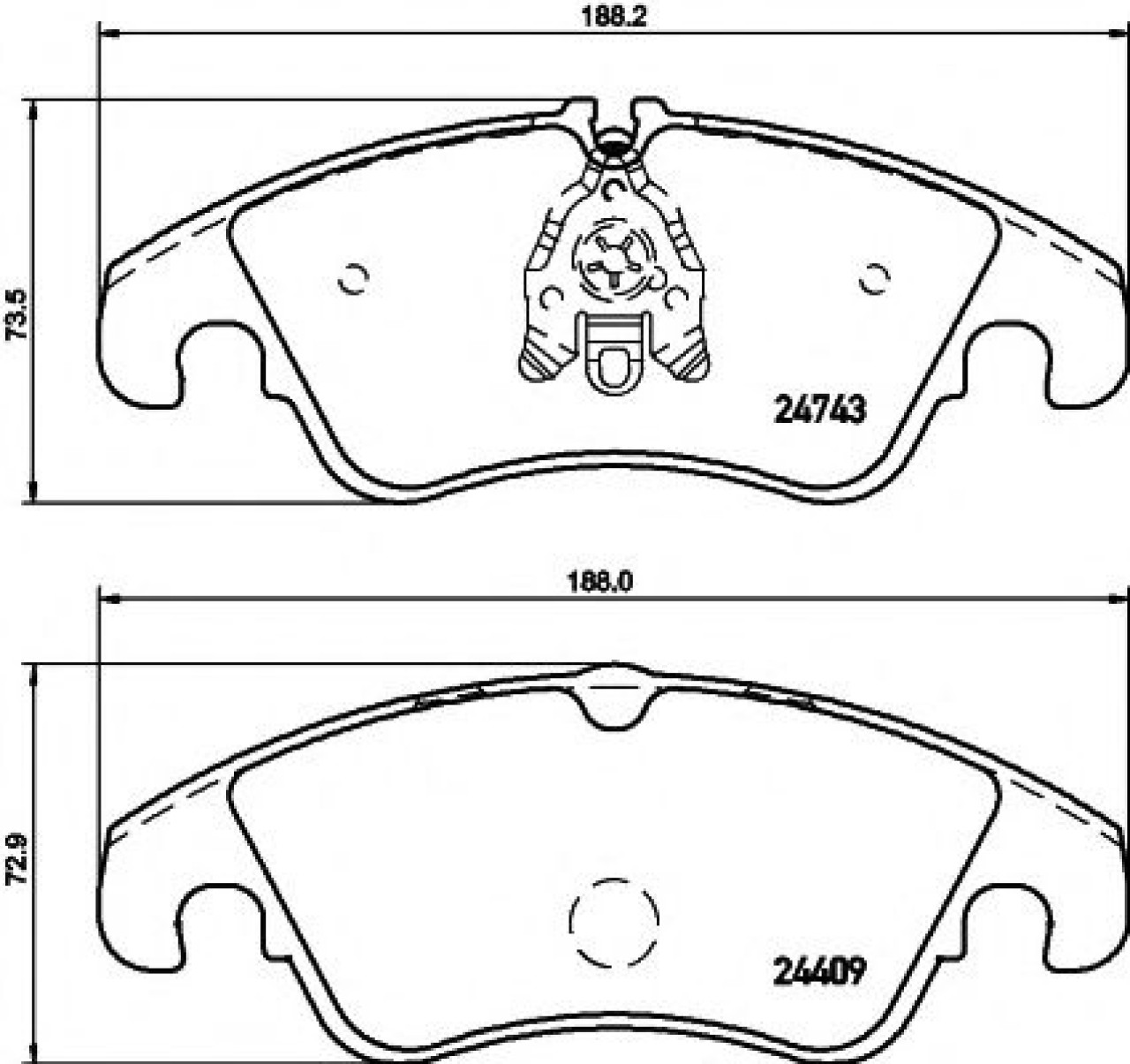 Set placute frana,frana disc AUDI A4 (8K2, B8) (2007 - 2015) TEXTAR 2474301 piesa NOUA