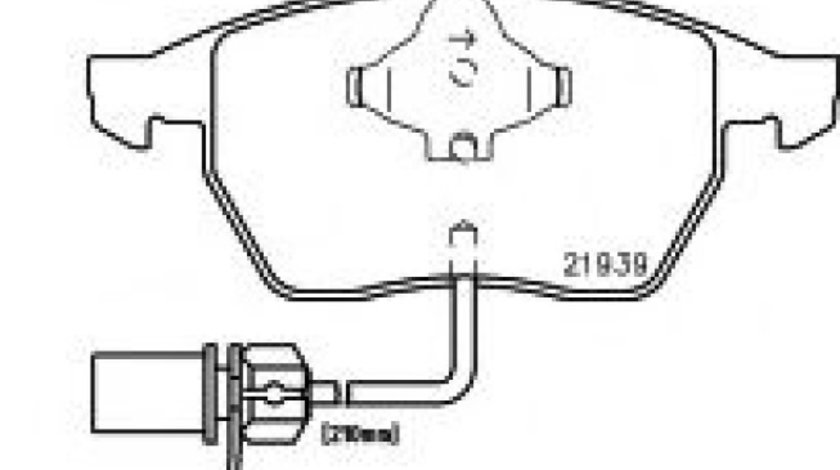 Set placute frana,frana disc AUDI A4 Avant (8D5, B5) (1994 - 2001) TEXTAR 2193801 piesa NOUA