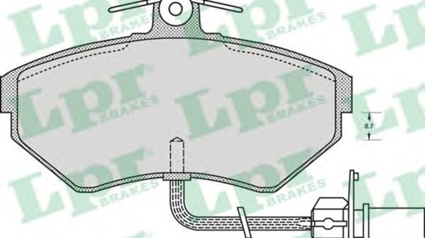 Set placute frana,frana disc AUDI A4 Avant (8D5, B5) (1994 - 2001) LPR 05P979 piesa NOUA