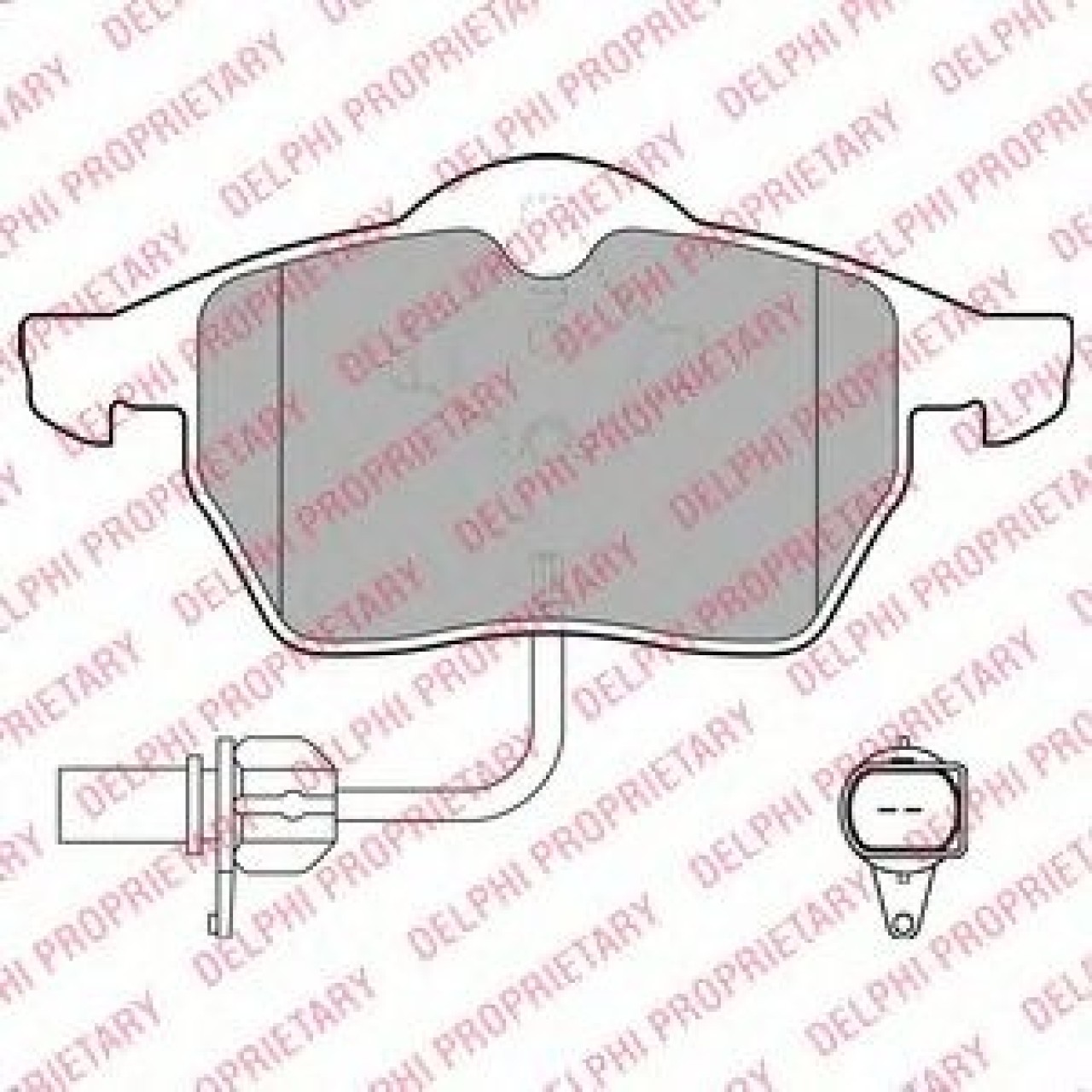 Set placute frana,frana disc AUDI A4 Avant (8D5, B5) (1994 - 2001) DELPHI LP1672 piesa NOUA