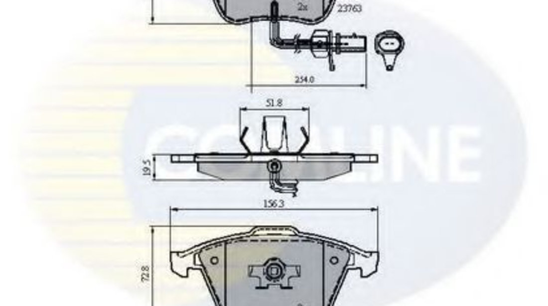 Set placute frana,frana disc AUDI A4 Avant (8D5, B5) (1994 - 2001) COMLINE CBP11753 piesa NOUA