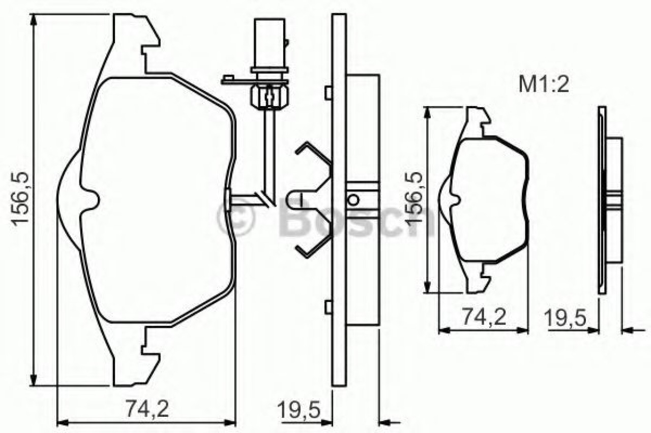 Set placute frana,frana disc AUDI A4 Avant (8E5, B6) (2001 - 2004) BOSCH 0 986 495 232 piesa NOUA