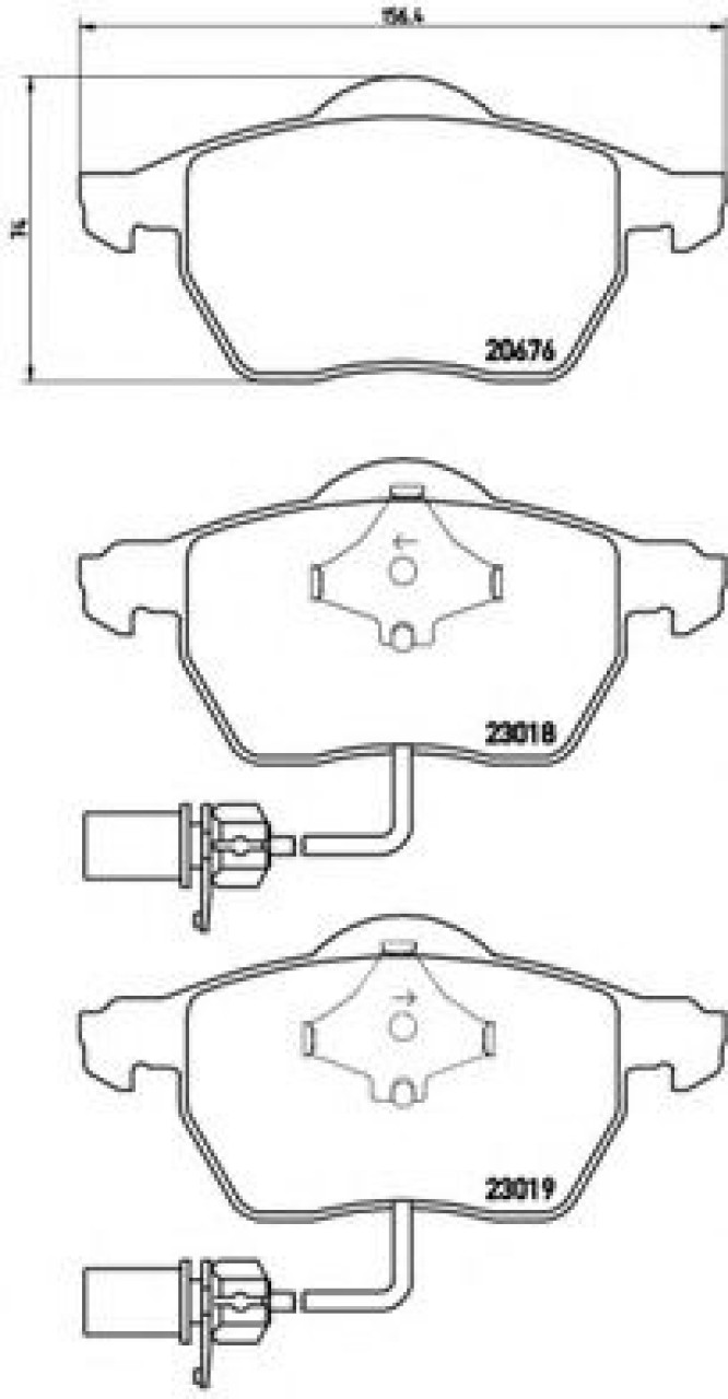 Set placute frana,frana disc AUDI A4 Avant (8ED, B7) (2004 - 2008) BREMBO P 85 085 piesa NOUA