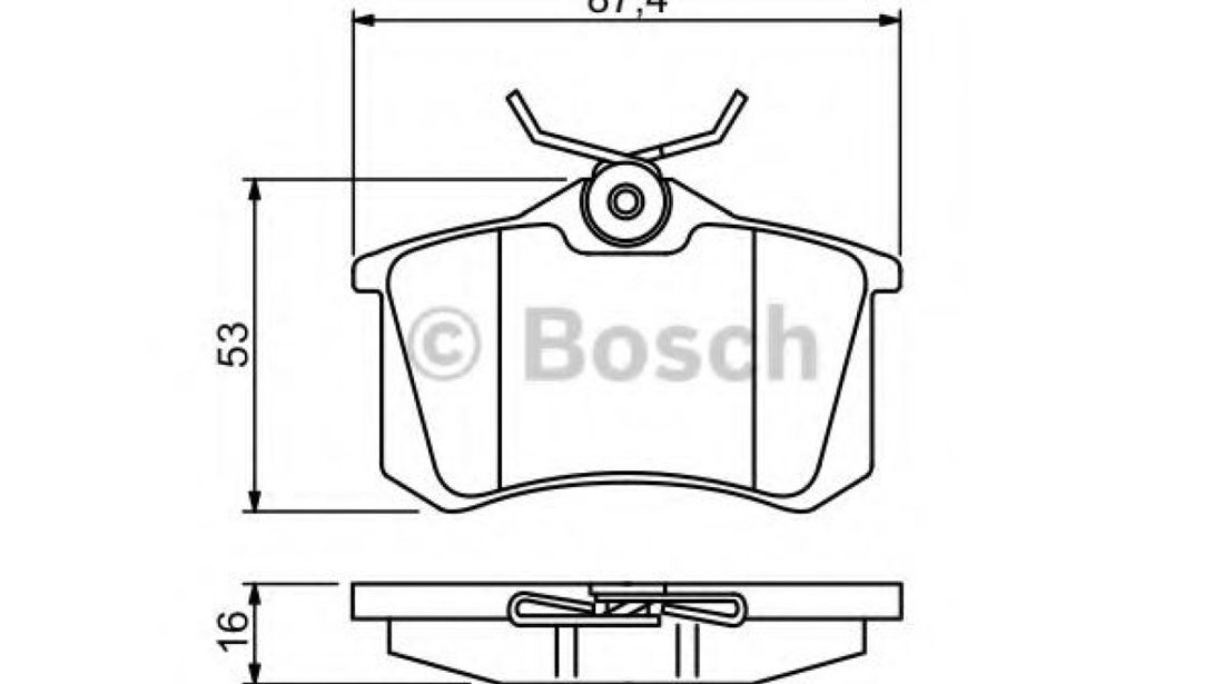 Set placute frana,frana disc AUDI A4 Cabriolet (8H7, B6, 8HE, B7) (2002 - 2009) BOSCH 0 986 494 387 piesa NOUA