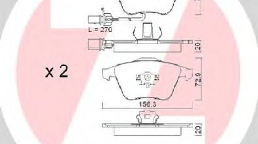 Set placute frana,frana disc AUDI A4 Cabriolet (8H7, B6, 8HE, B7) (2002 - 2009) ZIMMERMANN 23763.200.1 piesa NOUA