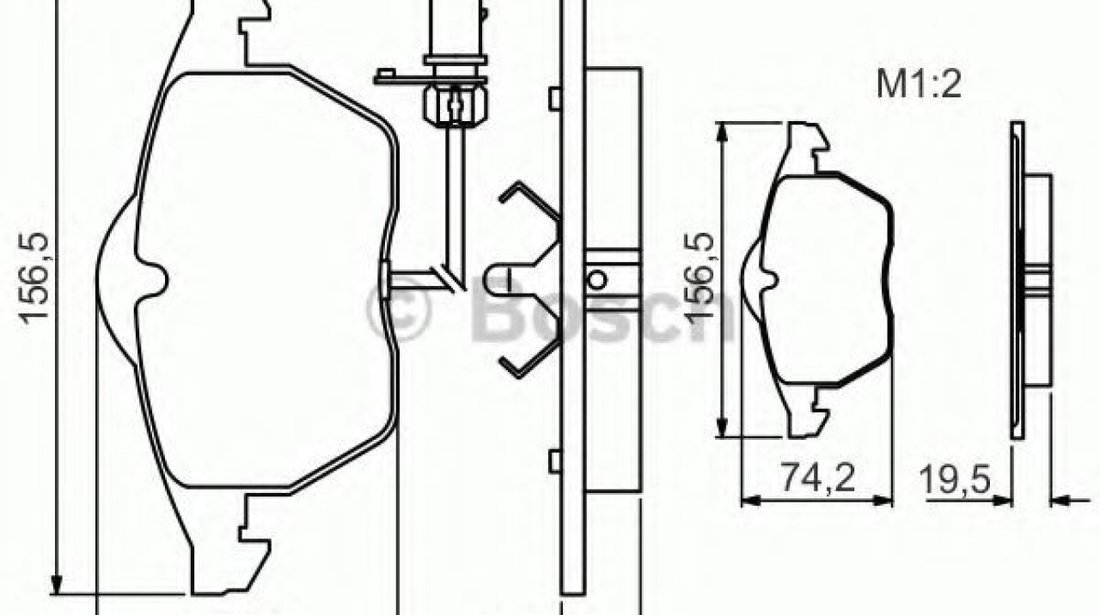 Set placute frana,frana disc AUDI A4 Cabriolet (8H7, B6, 8HE, B7) (2002 - 2009) BOSCH 0 986 495 232 piesa NOUA