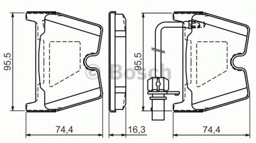 Set placute frana,frana disc AUDI A4 Cabriolet (8H7, B6, 8HE, B7) (2002 - 2009) BOSCH 0 986 494 216 piesa NOUA