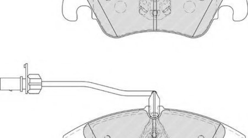 Set placute frana,frana disc AUDI A5 (8T3) (2007 - 2016) FERODO FDB4044 piesa NOUA