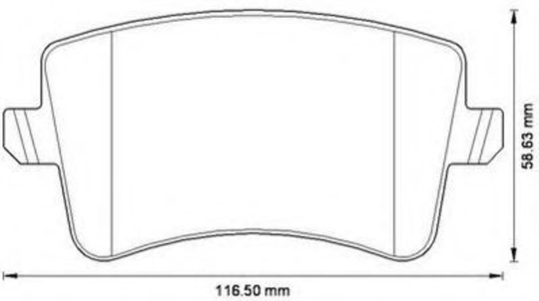 Set placute frana,frana disc AUDI A5 Sportback (8TA) (2009 - 2016) JURID 573259J piesa NOUA