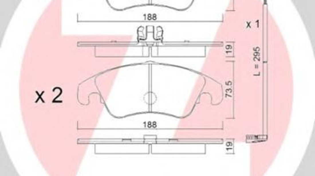 Set placute frana,frana disc AUDI A5 Sportback (8TA) (2009 - 2016) ZIMMERMANN 24743.190.3 piesa NOUA