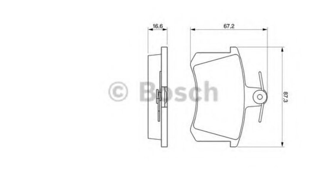 Set placute frana,frana disc AUDI A6 (4A, C4) (1994 - 1997) BOSCH 0 986 494 059 piesa NOUA