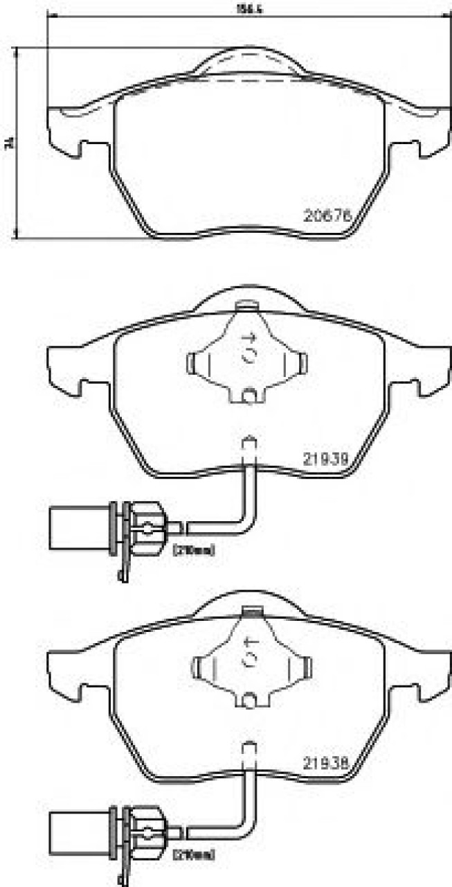 Set placute frana,frana disc AUDI A6 (4B2, C5) (1997 - 2005) TEXTAR 2193801 piesa NOUA