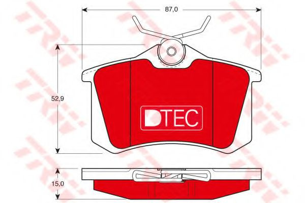 Set placute frana,frana disc AUDI A6 (4B2, C5) (1997 - 2005) TRW GDB823DTE piesa NOUA