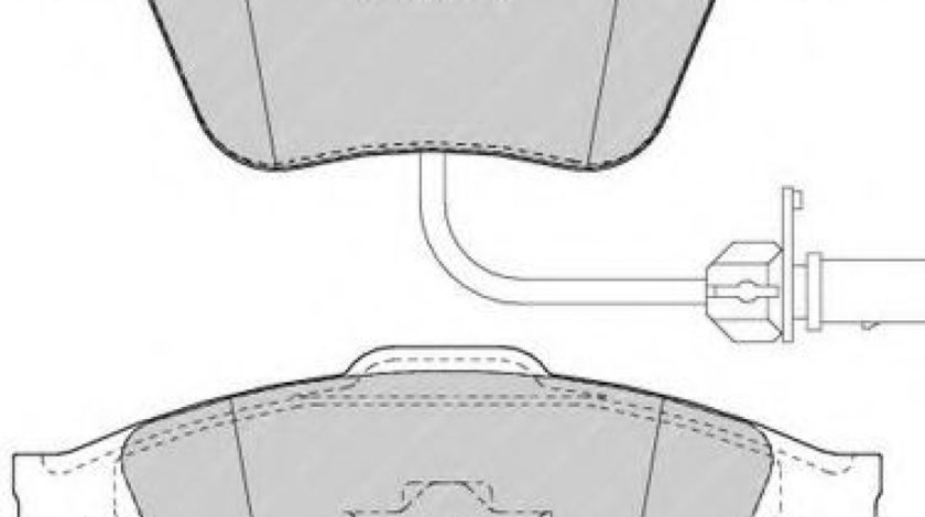 Set placute frana,frana disc AUDI A6 (4B2, C5) (1997 - 2005) FERODO FDB1629 piesa NOUA