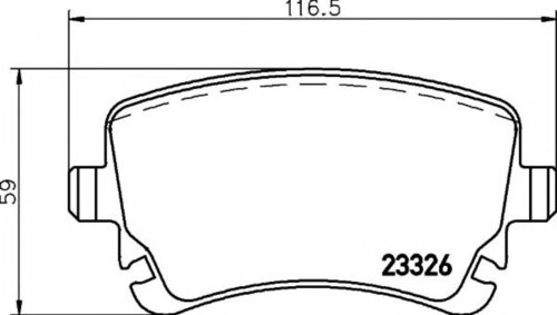 Set placute frana,frana disc AUDI A6 (4F2, C6) (2004 - 2011) TEXTAR 2332681 piesa NOUA