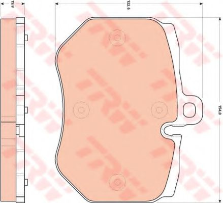 Set placute frana,frana disc AUDI A6 (4F2, C6) (2004 - 2011) TRW GDB1848 piesa NOUA