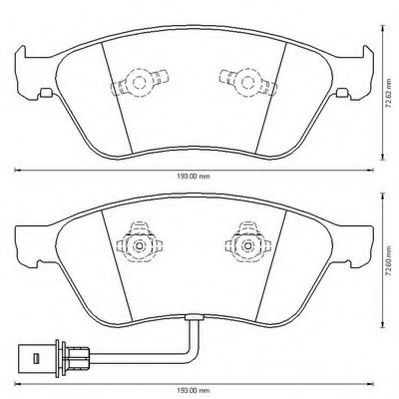 Set placute frana,frana disc AUDI A6 (4F2, C6) (2004 - 2011) JURID 573207JC piesa NOUA