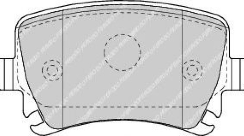 Set placute frana,frana disc AUDI A6 Allroad (4FH, C6) (2006 - 2011) FERODO FDB1636 piesa NOUA