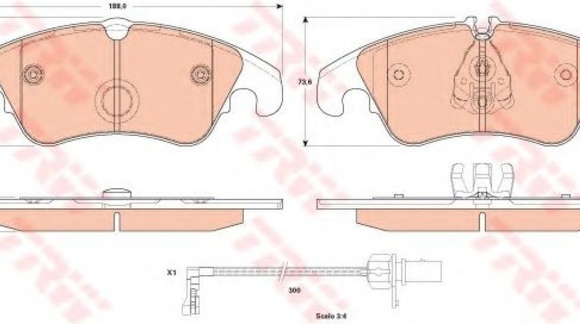 Set placute frana,frana disc AUDI A6 Allroad (4GH, 4GJ) (2012 - 2016) TRW GDB1908 piesa NOUA