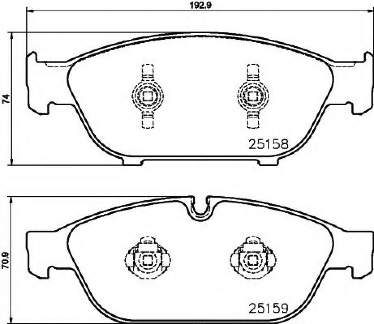 Set placute frana,frana disc AUDI A6 Allroad (4GH, 4GJ) (2012 - 2016) TEXTAR 2515802 piesa NOUA