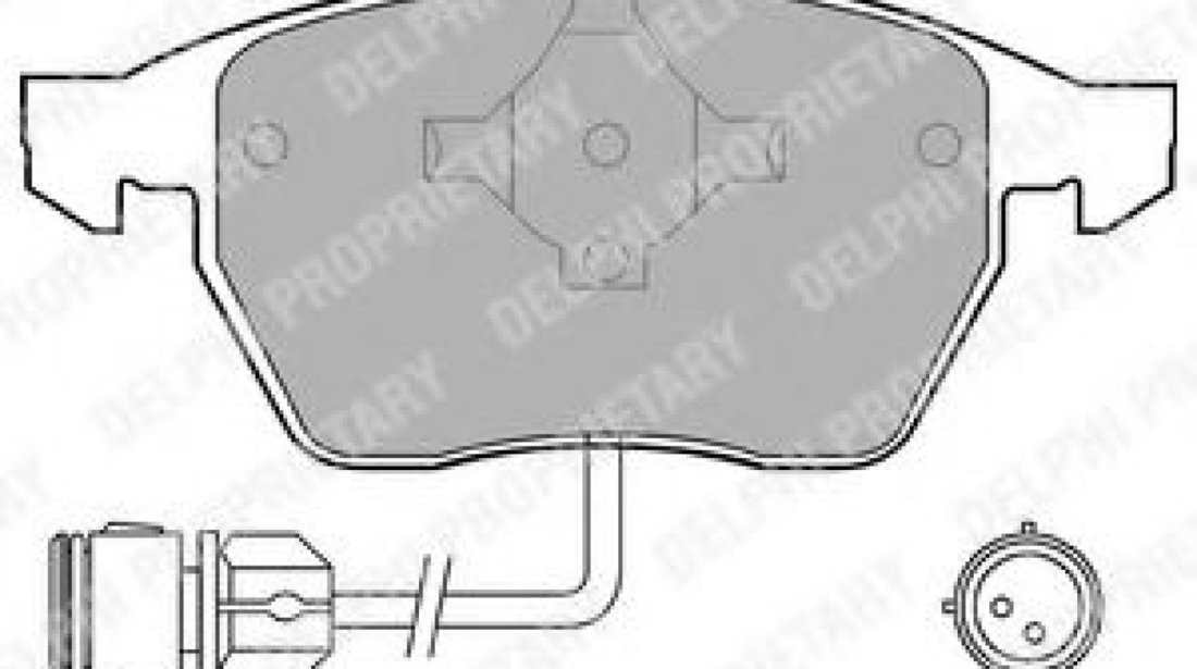 Set placute frana,frana disc AUDI A6 Avant (4A, C4) (1994 - 1997) DELPHI LP784 piesa NOUA