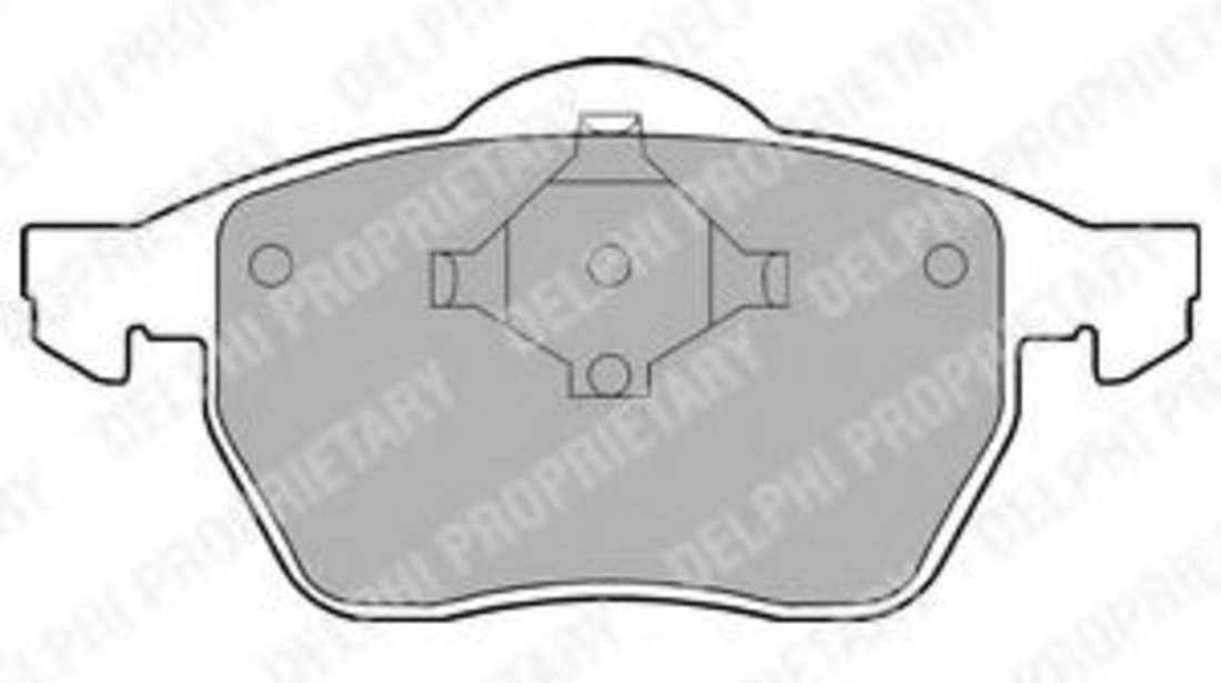 Set placute frana,frana disc AUDI A6 Avant (4A, C4) (1994 - 1997) DELPHI LP978 piesa NOUA