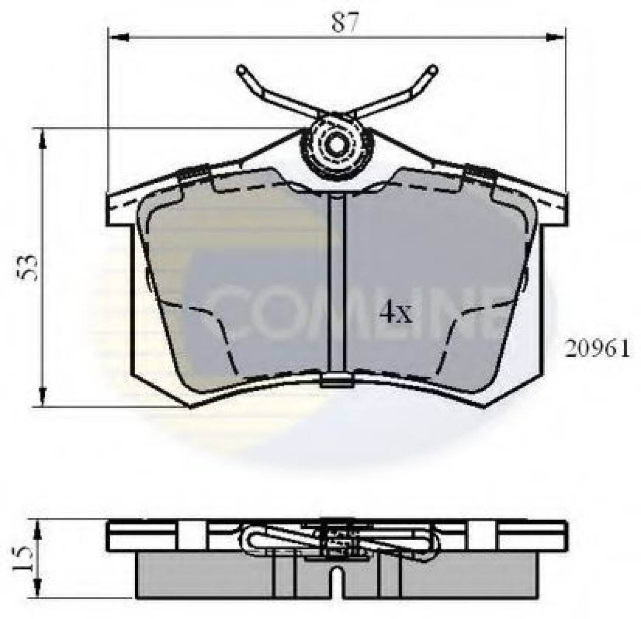 Set placute frana,frana disc AUDI A6 Avant (4B5, C5) (1997 - 2005) COMLINE CBP0108 piesa NOUA