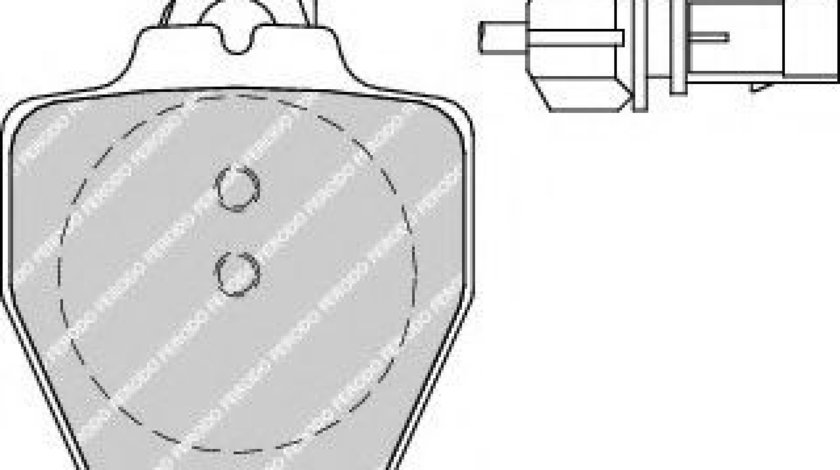 Set placute frana,frana disc AUDI A6 Avant (4B5, C5) (1997 - 2005) FERODO FDB1709 piesa NOUA