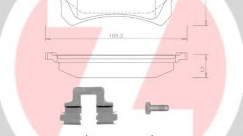 Set placute frana,frana disc AUDI A6 Avant (4F5, C6) (2005 - 2011) ZIMMERMANN 24483.170.2 piesa NOUA