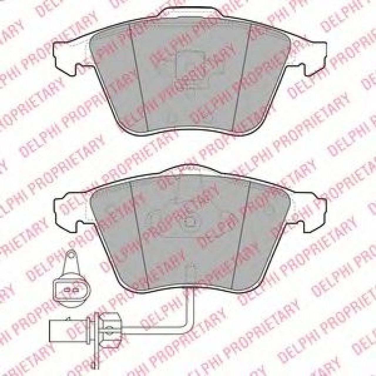 Set placute frana,frana disc AUDI A6 Avant (4F5, C6) (2005 - 2011) DELPHI LP1922 piesa NOUA