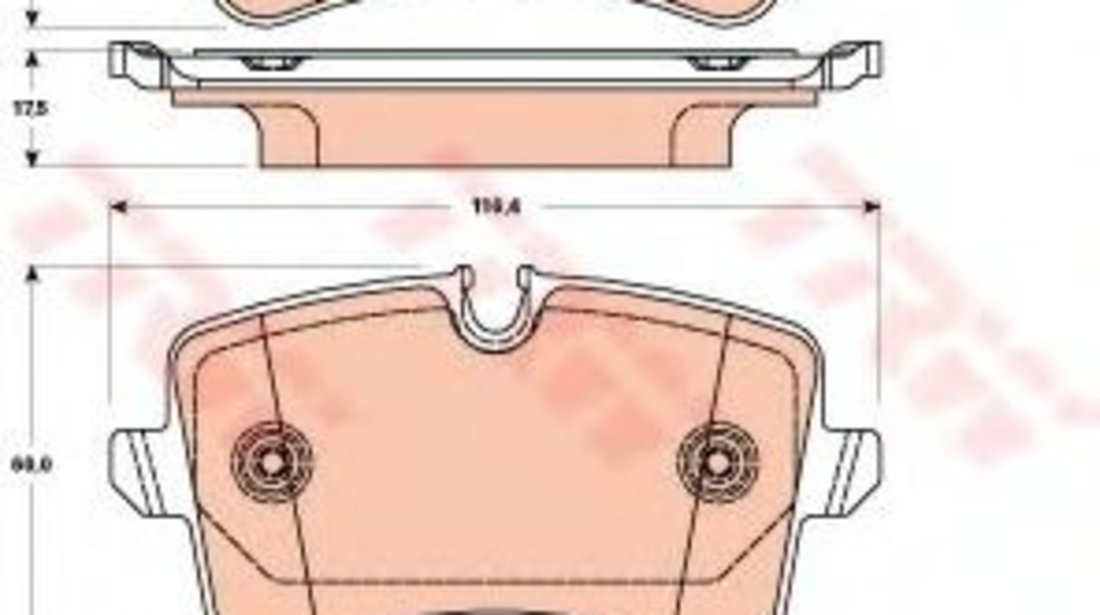 Set placute frana,frana disc AUDI A6 Avant (4G5, C7, 4GD) (2011 - 2016) TRW GDB1902 piesa NOUA